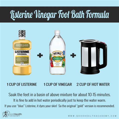 listerine foot soak