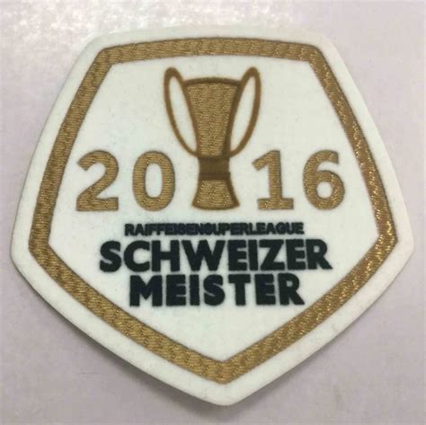 swiss super league  schweizer meister patch football print patches badgessoccer hot
