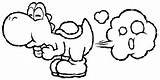 Coloring Yoshi Bestcoloringpagesforkids sketch template