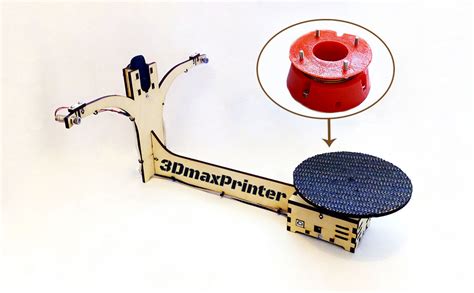 printable  laser scanner ciclop table support  desktop diy  scanner  kmalkom