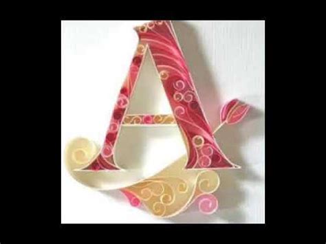 quilling alphabet letters youtube