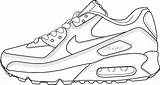 Nike Air Max Coloring Shoes 90 Sneakers Pages Jordan Drawing Force Baby Shoe Printable Booties Dessin Coloringsky Color Chaussure Getcolorings sketch template