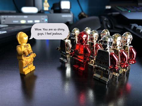 handful  chromed  po minifigs    compliment