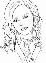 Potter Harry Hermione Coloring Pages Watson Granger Emma Ron Printable Ausmalen Kids Ausmalbilder Template Zum Easy Sheets Coloriage Famous Color sketch template