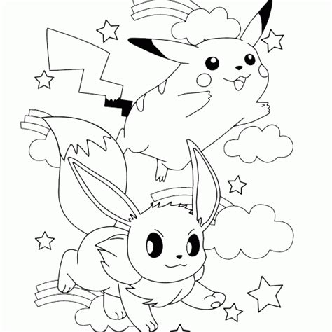 pikachu  friends pokemon colouring pages kentscraft