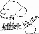 Tree Coloring Pages Apple Orange Trees Colouring Clipart Coloring4free Fruit Color Stree Kids Related Posts Getcolorings Printable sketch template