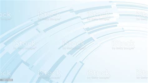 abstract light blue curved rectangular background stock illustration
