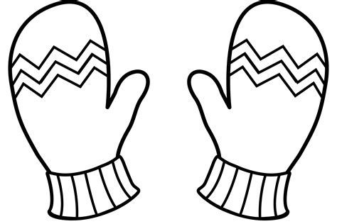 mittens clipart outline mittens outline transparent