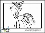 Twilight Sparkle Pony Coloring Little Pages Harmony Mlp Element Magic Colors Her Just sketch template
