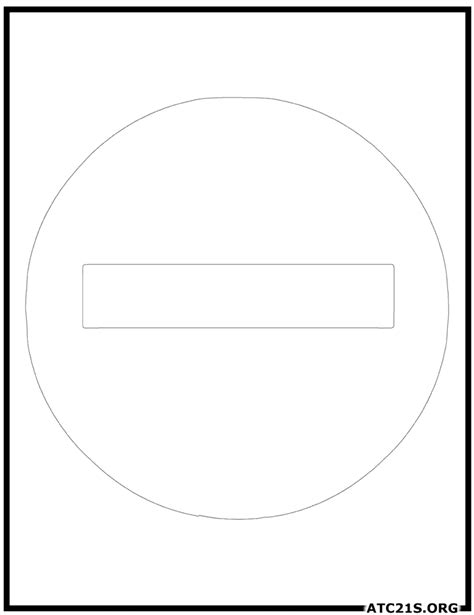 entry traffic sign coloring page atcs