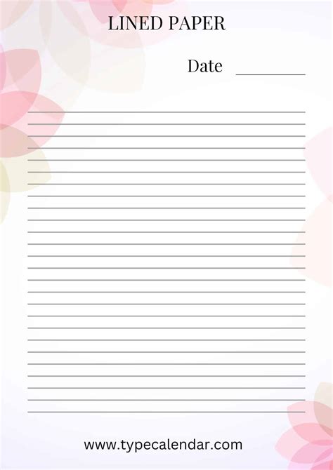 printable lined paper template story writing  children lupongovph