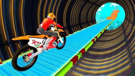 motorcycle stunt game bike stunt game gameplay android game youtube