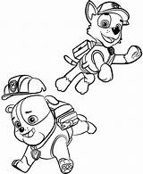 Paw Patrol Coloring Rocky Rubble Pages Drawing Printable Para Canina Patrulha Kids Colorir Da Dot Categories Imprimir Escolha Pasta Cartoon sketch template