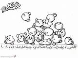 Kirby Coloring Pages Inktober Mass Attack Printable Deviantart Kids Color Friends Adults Bettercoloring sketch template