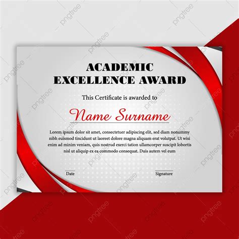 academic excellence award certificate template  google docs