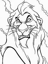 Roi Coloriage Scar Simba Mechant Coloriages Bestof Mufasa Justcolor Effrayant Coloring4free Coloringhome Antagonist sketch template