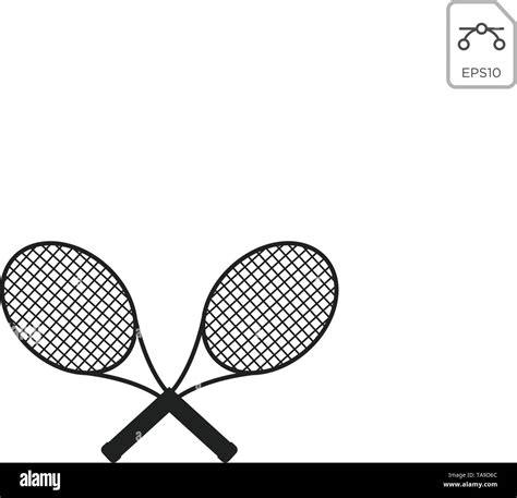 badminton racket black  white stock  images alamy