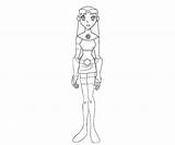Coloring Starfire Pages Titans Teen Getcolorings Getdrawings sketch template