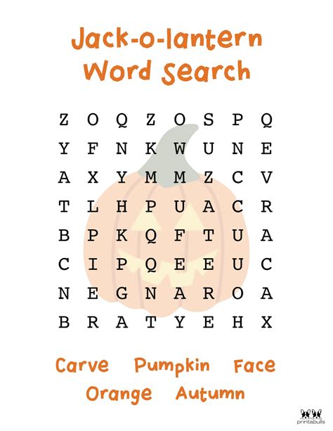 halloween  printable word searches