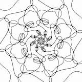 Contour Repeating Drawn sketch template