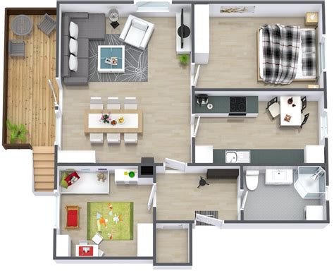 simple  bedroom house plan interior design ideas