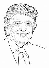 Trump Donald Coloring Pages Draw Step Drawing Printable Face Kids Print Politicians Color Book Pic Info Sketch Tutorials Learn Prints sketch template