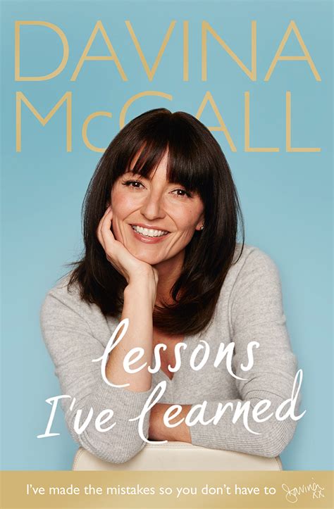 lessons ive learned davina mccall
