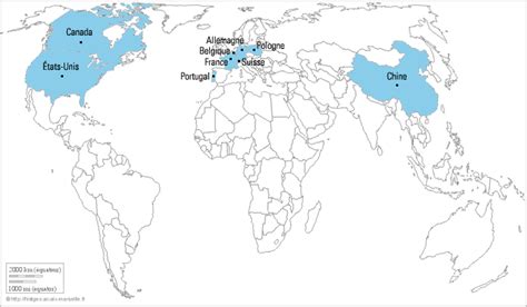 Carte Du Monde Accords Cadre