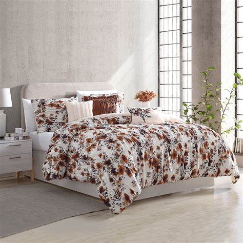 piece textured comforter set floral ridge queen walmartcom