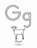 Goat Pritable Letters sketch template