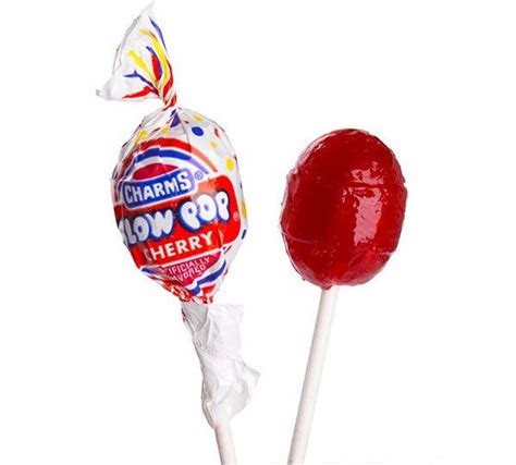 Charms Blow Pop Sucker Lollipops Cherry Ice Flavor 48 Count Box For