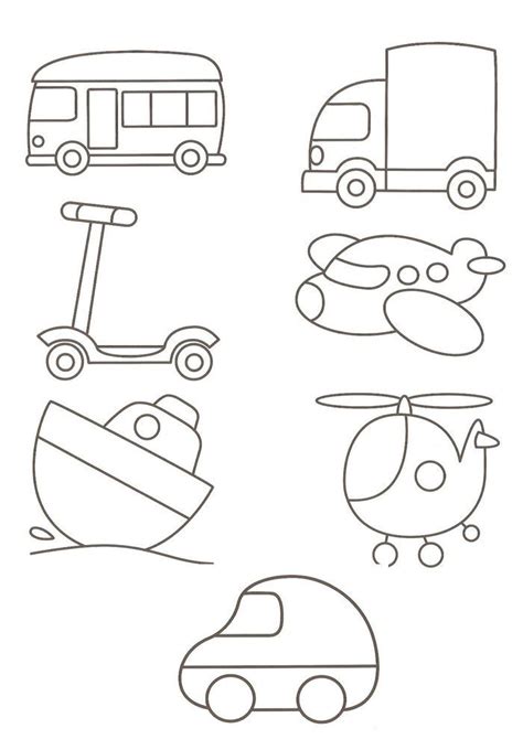 transport coloring pages