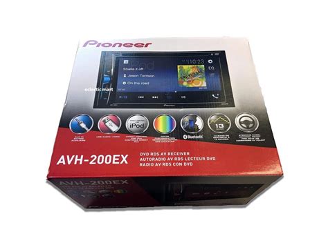 pioneer avh  multimedia dvd receiver   wvga display  built  bluetooth