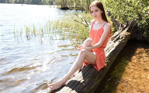 download photo 1680x1050 lapa pala taressa model teen pretty russian dress lake non