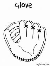 Glove sketch template