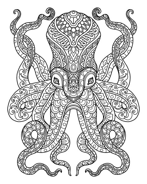 mandala animal coloring image  vectors psd coloring home