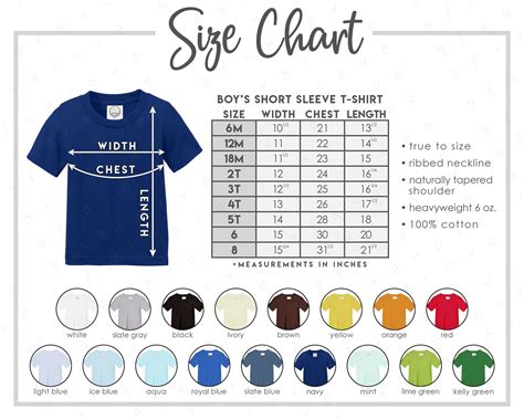 blanks boutique boys short sleeve  shirt size color chart etsy