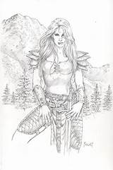 Coloring Deviantart Pages Adult Mitchfoust Fantasy Pencil sketch template