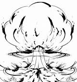 Explosion Bomb Drawing Nuclear Blast Drawings Paintingvalley Collection sketch template