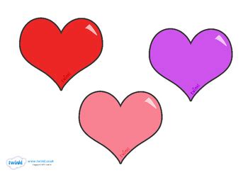 valentines day heart template  twinkl printable resources tpt