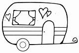 Camper Clipart Coloring Pages Happy Printable Camping Trailer Campers Kids Digital Stamp Choose Board Clipartmag Clipground Stamps sketch template