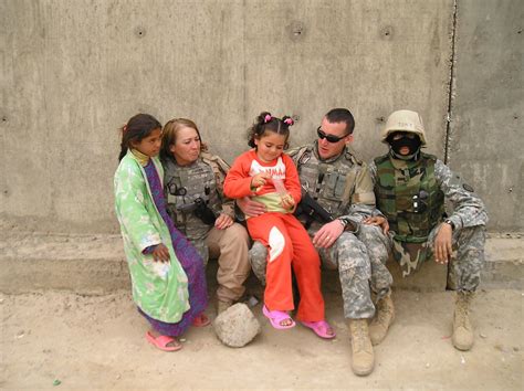 Iraqi Girls Getting To Know Some American Soldiers Flickr