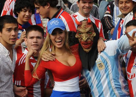 worlds hottest soccer fans representing their countries