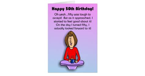 Funny Birthday Card Celebrating 50th Birthday Card Zazzle