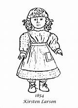 American Girl Coloring Pages Doll Kirsten Dolls Printable Julie Larson They Guess Child Heart Fun Am Work Just sketch template