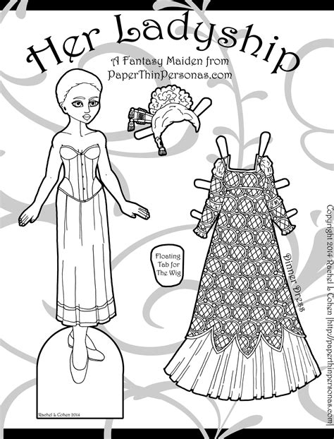 printable paper dolls  paper thin personas