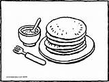 Colouring Pages Pancake Pancakes Pannenkoeken Coloring sketch template