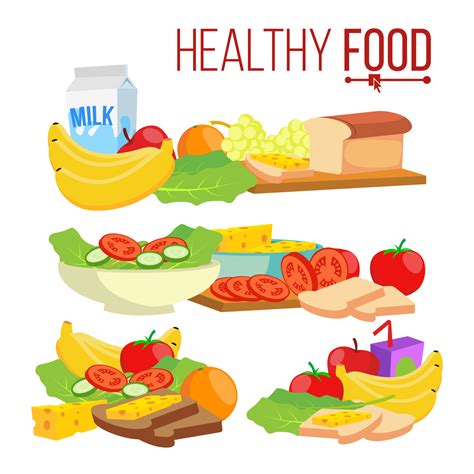 healthy food vector  health care healthy eating concept health