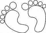 Coloring Baby Footprint Footprints Feet Boy Two Foot Drawing Print Sand Dinosaur Pages Printable Animal Color Cartoon Template Getdrawings Clipartmag sketch template
