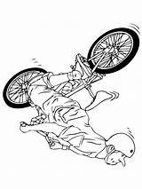 Bmx Coloring Pages Bike Drawing Cyclist Falls Printable Kids Mbx Supercoloring Cycling Categories Popular Color Print Sports Silhouettes sketch template
